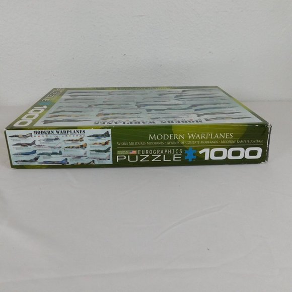 Modern Warplanes 1000 Piece Jigsaw Puzzle Eurographics 19 x 27 COMPLETE - Picture 8 of 11